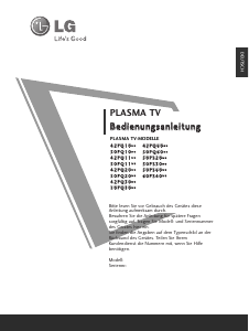 Bedienungsanleitung LG 42PQ1100 Plasma fernseher