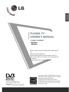 Handleiding LG 42PG6910 Plasma televisie