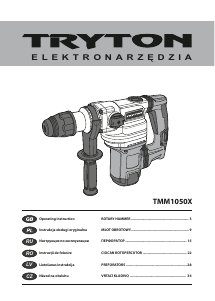 Manual Tryton TMM1050X Rotary Hammer