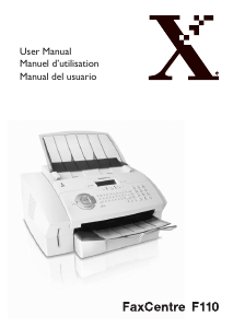 Handleiding Xerox F110 FaxCentre Faxapparaat