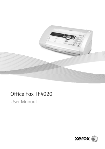 Manual Xerox TF4020 Office Fax Fax Machine