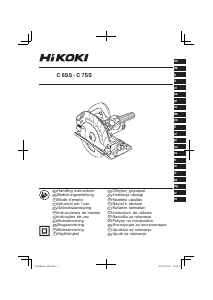 Mode d’emploi Hikoki C 6SS Scie circulaire