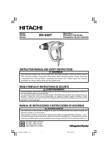 Handleiding Hitachi RH 600T Heteluchtpistool