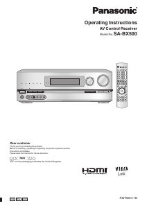 Bruksanvisning Panasonic SA-BX500 Receiver