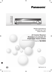 Bedienungsanleitung Panasonic SA-HE40 Receiver