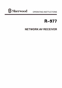 Manual Sherwood R-977 Receiver
