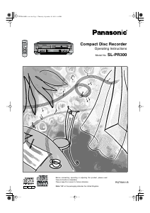 Bruksanvisning Panasonic SL-PR300 CD-spelare