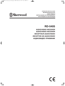 Manual de uso Sherwood RD-5405 Receptor
