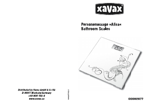 Manual de uso Xavax Alisa Báscula