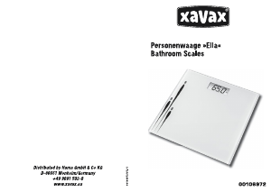 Manual Xavax Ella Scale