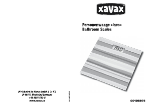Bedienungsanleitung Xavax Ines Waage