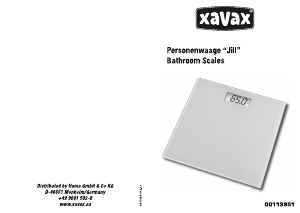 Manual Xavax Jill Scale