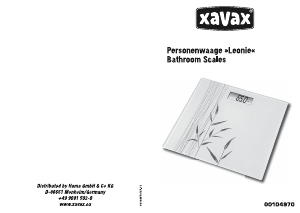 Manual Xavax Leonie Scale