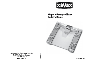 Manual Xavax Nina Scale