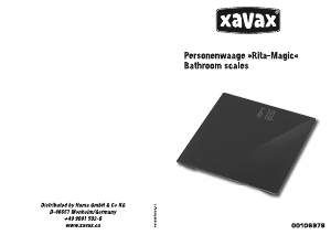 Bedienungsanleitung Xavax Rita Magic Waage