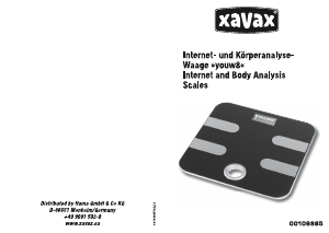 Manual Xavax Youw8 Cântar