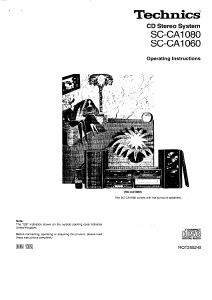 Bruksanvisning Technics SC-CA1060 Stereoanläggning