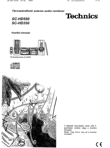 Használati útmutató Technics SC-HD350 Sztereóberendezés
