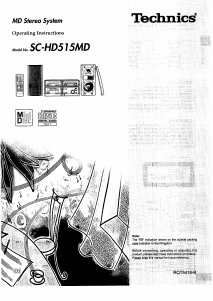 Bruksanvisning Technics SC-HD515MD Stereoanläggning
