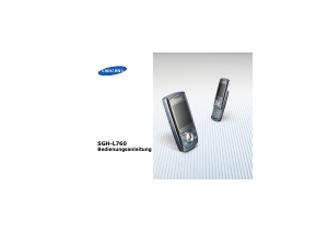 Bedienungsanleitung Samsung SGH-L760G Handy