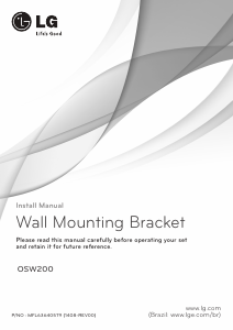 Handleiding LG OSW200 Muurbeugel