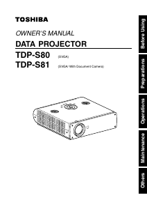 Handleiding Toshiba TDP-S81 Beamer