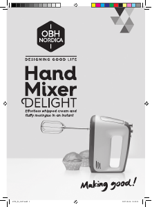 Bruksanvisning OBH Nordica 6790 Delight Håndmikser