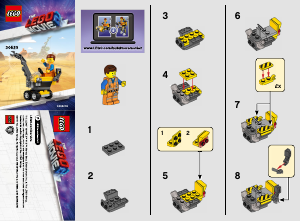 Mode d’emploi Lego set 30529 Movie Mini Maître Constructeur d'Emmet
