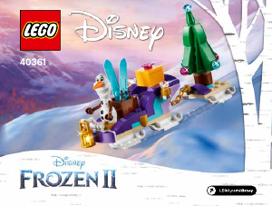 Manual Lego set 40361 Disney Princess Olafs traveling sleigh