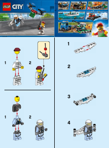 Manual Lego set 30362 City Sky police jetpack