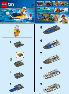 Manual de uso Lego set 30363 City Moto Acuática