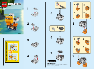 Mode d’emploi Lego set 30571 Creator Le pélican