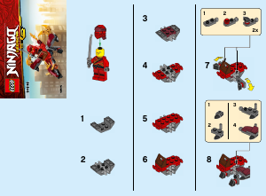 Handleiding Lego set 30535 Ninjago Kai en de vuurdraak