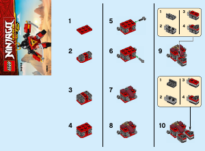 Manual de uso Lego set 30533 Ninjago Sam-X
