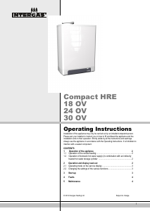 Handleiding Intergas Compact HRE 30 OV CV-ketel