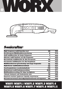 Kullanım kılavuzu Worx WX671 Sonicrafter Çoklu alet