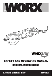 Bruksanvisning Worx WX422 Cirkelsåg