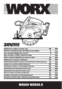 Manual Worx WX529.9 Ferăstrău circular