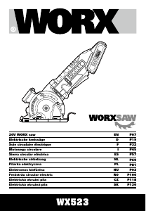 Bruksanvisning Worx WX523 Cirkelsåg