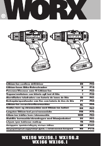 Manual de uso Worx WX156.2 Atornillador taladrador