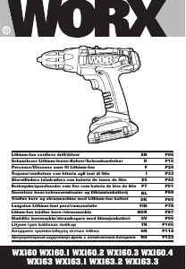 Manual de uso Worx WX160.1 Atornillador taladrador