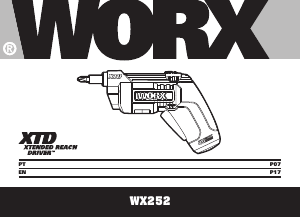 Bruksanvisning Worx WX252 XTD Skruvdragare