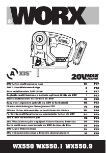 Manual Worx WX550.9 Serra de recortes