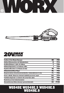 Instrukcja Worx WG594E.9 Dmuchawa do liści