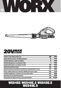 Manual Worx WG594E.5 Leaf Blower