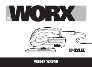 Návod Worx WX647 Delta brúska