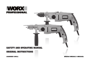 Bruksanvisning Worx WU303L Borrhammare