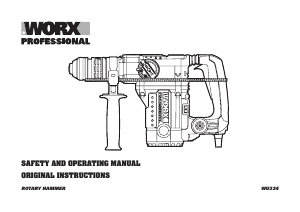 Handleiding Worx WU334 Boorhamer