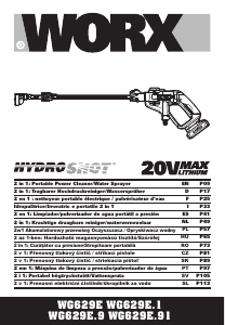 Manual de uso Worx WG629E.9 Limpiadora de alta presión