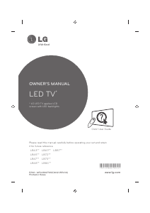 Handleiding LG 60LB730V LED televisie